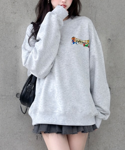 GLAMOROUS JANE(グラマラスジェーン)の「SESAME STREETバックプリントオーバーサイズトレーナー(スウェット・レディース・グリーン/杢グレー/ブラック・FREE)」の11枚目の写真