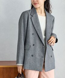ミックスメランジダブルブレストジャケット
