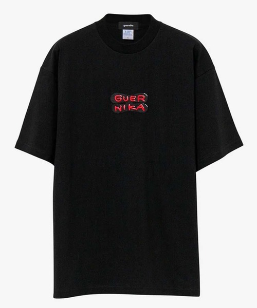 ROYAL FLASH(ロイヤルフラッシュ)の「guernika/ゲルニカ/guernika Bar embroidery T-shirt(Tシャツ/カットソー・メンズ・ホワイト/ブラック・M/L/2XL/XL)」の1枚目の写真