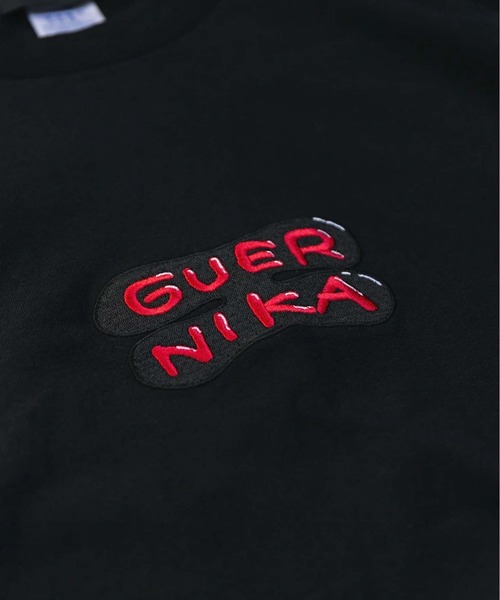 ROYAL FLASH(ロイヤルフラッシュ)の「guernika/ゲルニカ/guernika Bar embroidery T-shirt(Tシャツ/カットソー・メンズ・ホワイト/ブラック・M/L/2XL/XL)」の4枚目の写真
