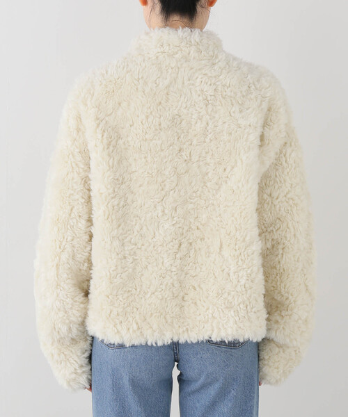 U by SPICK&SPAN(ユーバイスピックアンドスパン)の「LOW CLASSIC Lc / ロウ クラシック エルシー FUZZY FAKE FUR JK(その他アウター・レディース・アイボリー・MEDIUM)」の12枚目の写真