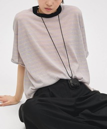 TODAYFUL（トゥデイフル）の「【TODAYFUL/トゥデイフル】Border Halfsleeve Knit/ボーダーハーフスリーブニット（ニット/セーター）」