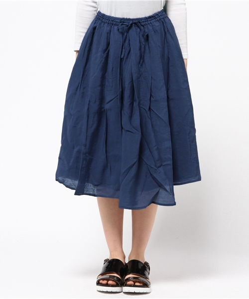 LBC(エルビーシー)の「レーヨンナイロンイージーラップスカート (スカート・レディース・ライトグレー/ダークブルー・MEDIUM/LARGE)」の1枚目の写真