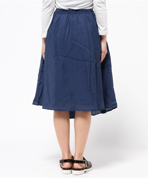 LBC(エルビーシー)の「レーヨンナイロンイージーラップスカート (スカート・レディース・ライトグレー/ダークブルー・MEDIUM/LARGE)」の4枚目の写真