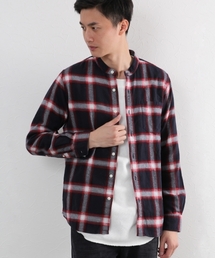 GLOBAL WORK | バンドカラーソフトフランネル/719673(シャツ/ブラウス)