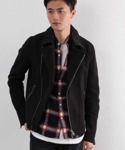 GLOBAL WORK（グローバルワーク）の「バンドカラーソフトフランネル/719673（シャツ/ブラウス・メンズ・ブラック/ネイビー/ライトパープル・SMALL/MEDIUM/X-LARGE/LARGE）」の6枚目の写真