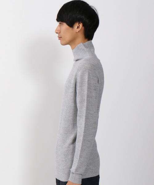 ABAHOUSE（アバハウス）の「畦リブタートルネック（ニット/セーター・メンズ・ワイン/ブラック/オフホワイト/グレー・46/44/48）」の6枚目の写真