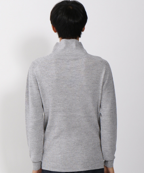 ABAHOUSE（アバハウス）の「畦リブタートルネック（ニット/セーター・メンズ・ワイン/ブラック/オフホワイト/グレー・46/44/48）」の7枚目の写真