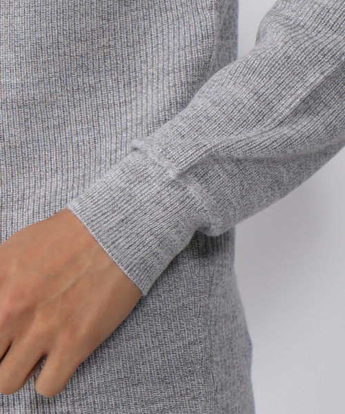 ABAHOUSE（アバハウス）の「畦リブタートルネック（ニット/セーター・メンズ・ワイン/ブラック/オフホワイト/グレー・46/44/48）」の10枚目の写真