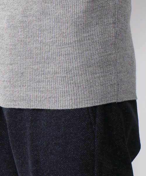 ABAHOUSE（アバハウス）の「畦リブタートルネック（ニット/セーター・メンズ・ワイン/ブラック/オフホワイト/グレー・46/44/48）」の11枚目の写真