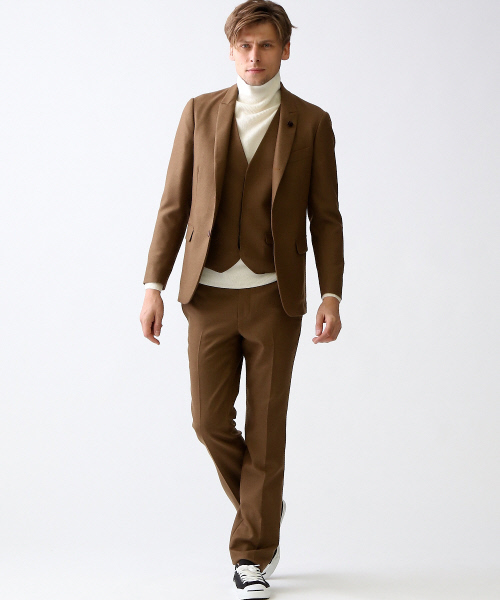 ABAHOUSE（アバハウス）の「畦リブタートルネック（ニット/セーター・メンズ・ワイン/ブラック/オフホワイト/グレー・46/44/48）」の14枚目の写真