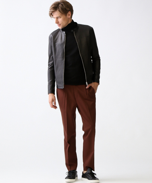 ABAHOUSE（アバハウス）の「畦リブタートルネック（ニット/セーター・メンズ・ワイン/ブラック/オフホワイト/グレー・46/44/48）」の16枚目の写真