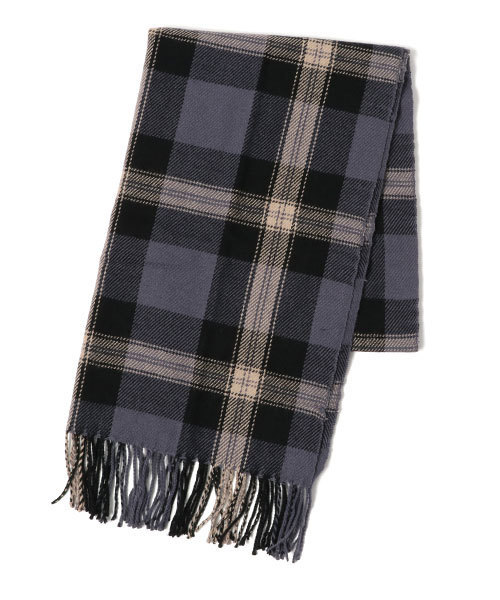 earth music&ecology（アースミュージックアンドエコロジー）の「【2016Winter】シックチェックストール（ストール/ショール・レディース・グリーン系その他/ネイビー/レッド/グレー・FREE）」の7枚目の写真