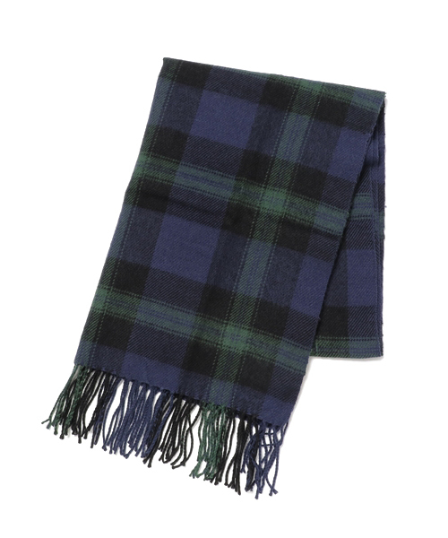 earth music&ecology（アースミュージックアンドエコロジー）の「【2016Winter】シックチェックストール（ストール/ショール・レディース・グリーン系その他/ネイビー/レッド/グレー・FREE）」の2枚目の写真