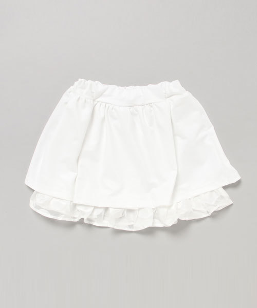 CHUBBYGANG（チャビーギャング）の「ドットフリルギャザースカート（スカート・キッズ・ブラック/ホワイト・140/110/160/130/150/120/100）」の3枚目の写真