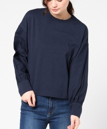 M0627 ドロップショルダーコンビTシャツ