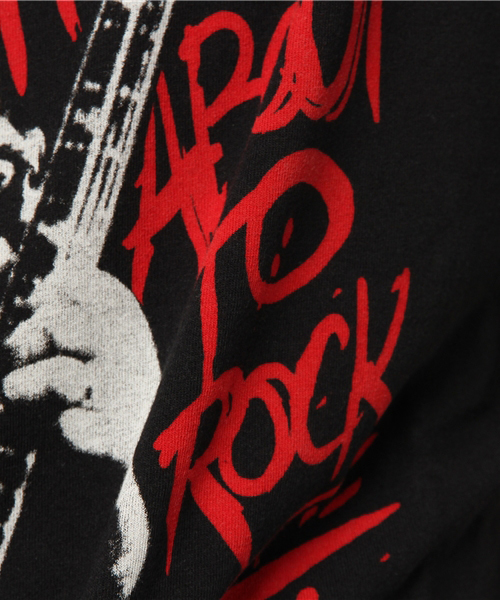 HYSTERIC GLAMOUR（ヒステリックグラマー）の「ACDC/FOR THOSE ABOUT ROCK プリント Tシャツ（Tシャツ/カットソー・メンズ・レッド/グリーン/ブラック・X-SMALL/SMALL/MEDIUM/LARGE）」の10枚目の写真