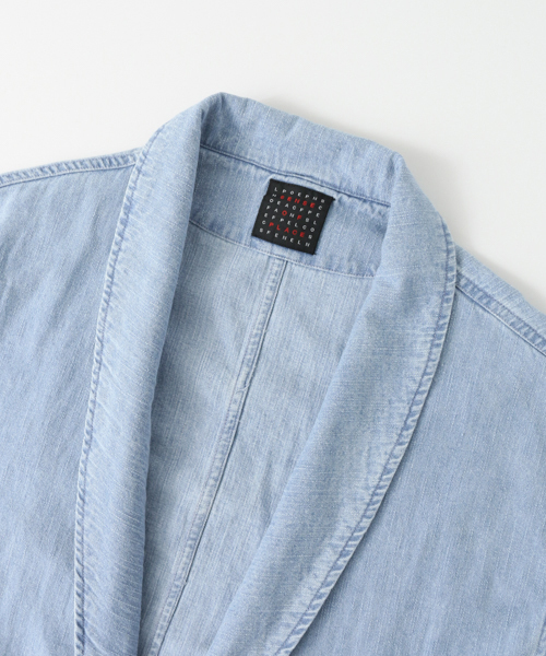 SENSE OF PLACE by URBAN RESEARCH（センスオブプレイスバイアーバンリサーチ）の「デニムガウン(7分袖)（その他アウター・メンズ・ライトインディゴブルー・MEDIUM/LARGE）」の7枚目の写真