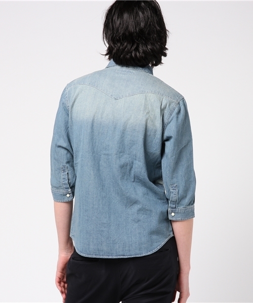 JACKROSE（ジャックローズ）の「7分袖デニムウエスタンシャツ6.5OS（シャツ/ブラウス・メンズ・インディゴブルー/ブルー系その他・L/M/XL）」の7枚目の写真