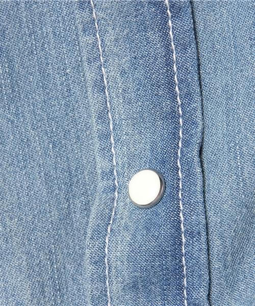JACKROSE（ジャックローズ）の「7分袖デニムウエスタンシャツ6.5OS（シャツ/ブラウス・メンズ・インディゴブルー/ブルー系その他・L/M/XL）」の12枚目の写真