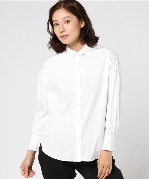 NOLLEY’S（ノーリーズ）の「バックスリットシャツ（シャツ/ブラウス・レディース・オフホワイト/ブルー/ネイビー・00/2）」の11枚目の写真