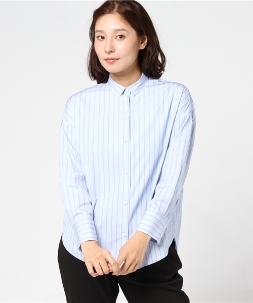 NOLLEY’S（ノーリーズ）の「バックスリットシャツ（シャツ/ブラウス・レディース・オフホワイト/ブルー/ネイビー・00/2）」の13枚目の写真