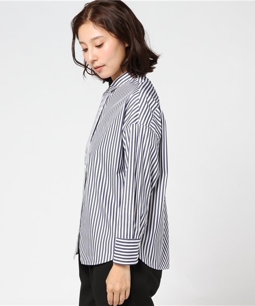 NOLLEY’S（ノーリーズ）の「バックスリットシャツ（シャツ/ブラウス・レディース・オフホワイト/ブルー/ネイビー・00/2）」の5枚目の写真