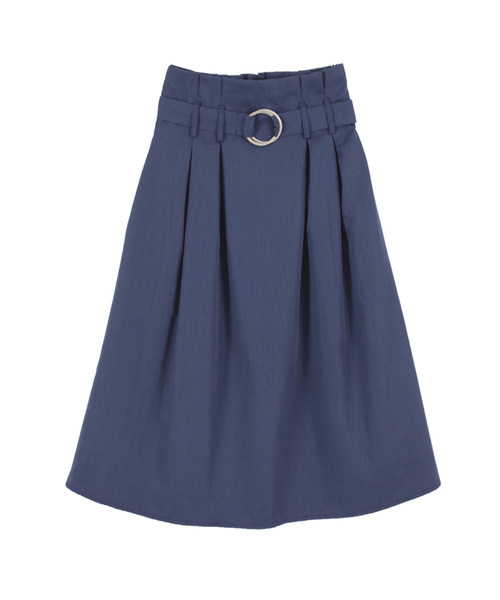 titivate（ティティベイト）の「ﾊｲｳｴｽﾄﾍﾞﾙﾄ付きﾌﾚｱｽｶｰﾄ（スカート・レディース・ブラック/ベージュ/ブラウン/グリーン/ネイビー/パープル/カーキ/モカ/チャコールグレー・L/M/S）」の8枚目の写真