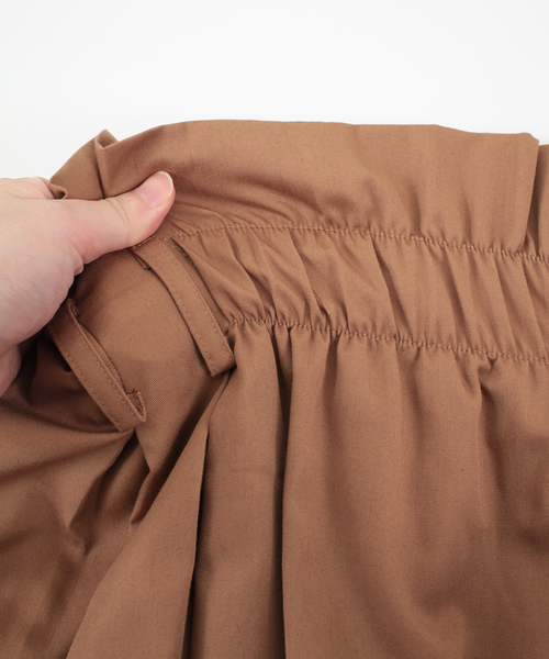 titivate（ティティベイト）の「ﾊｲｳｴｽﾄﾍﾞﾙﾄ付きﾌﾚｱｽｶｰﾄ（スカート・レディース・ブラック/ベージュ/ブラウン/グリーン/ネイビー/パープル/カーキ/モカ/チャコールグレー・L/M/S）」の19枚目の写真