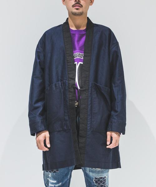 UNITED ARROWS ユナイテッドアローズ モールスキン リバーシブル ロング トミー シャツ MOLESKIN LONG  &SONS カーキ XS アウター シンプル ブランド カジュアル 【メンズ】【中古】【R049】 UNITED ARROWS & SONS（ユナイテッドアローズアンドサンズ）の「UNITED
