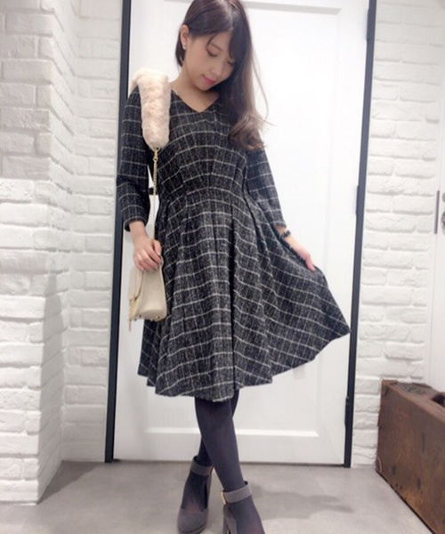 Noela ノエラ の 美人百花1月号掲載 バックレースアップワンピ ワンピース Wear Noela ノエラ の 美人百花1月号掲載 バックレースアップワンピ ワンピース Wear