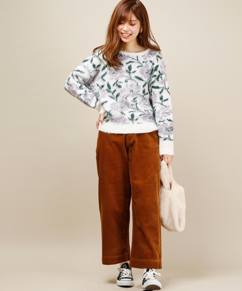 natural couture（ナチュラルクチュール）の「コール天ワイドパンツ（その他パンツ・レディース・ブラウン/ピンク/キャメル・FREE）」の12枚目の写真