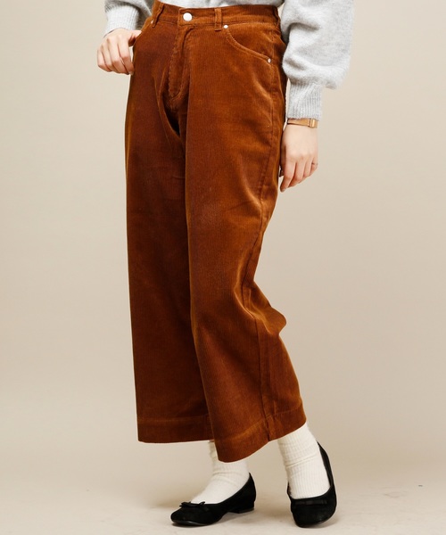 natural couture（ナチュラルクチュール）の「コール天ワイドパンツ（その他パンツ・レディース・ブラウン/ピンク/キャメル・FREE）」の9枚目の写真