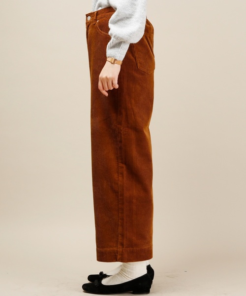 natural couture（ナチュラルクチュール）の「コール天ワイドパンツ（その他パンツ・レディース・ブラウン/ピンク/キャメル・FREE）」の8枚目の写真