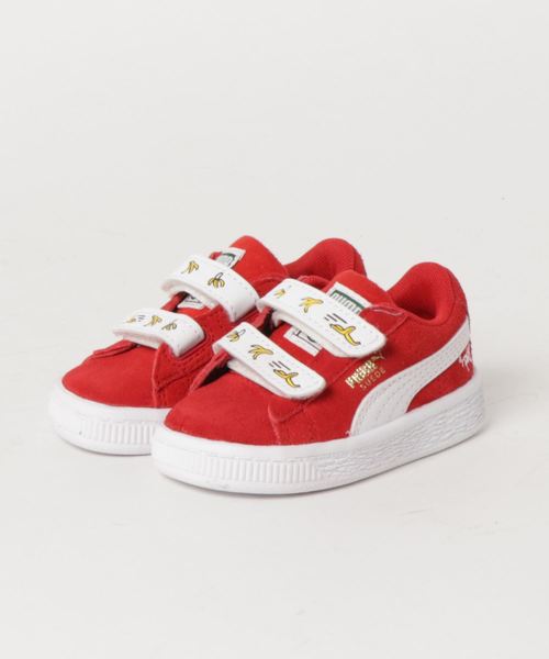 PUMA(プーマ)の「ミニオンズ スウェード V インファント (KIDS)(スニーカー・キッズ・レッド/ブルー/ブラック・15.0cm/12cm/13cm/16.0cm/14cm)」の1枚目の写真
