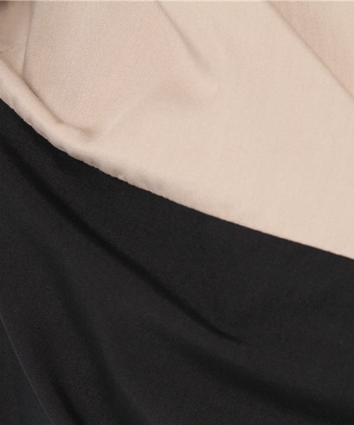 BEAUTY&YOUTH UNITED ARROWS(ビューティーアンドユースユナイテッドアローズ)の「BY バイカラーチュニックシャツ ◆(シャツ/ブラウス・レディース・ベージュ/オリーブ・フリー)」の9枚目の写真