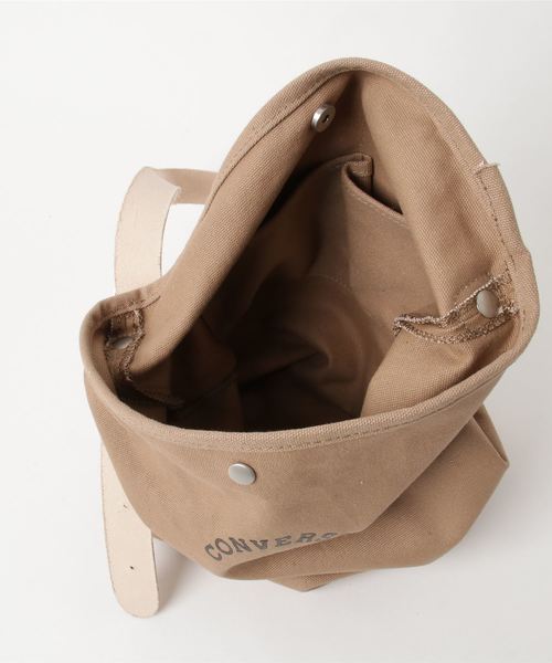 CONVERSE（コンバース）の「【CONVERSE/コンバース】CANVAS LEATHER SHOULBAG（ショルダーバッグ・レディース・オフホワイト/ベージュ/ブラック/ネイビー/グレー・FREE）」の8枚目の写真