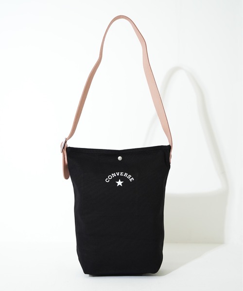 CONVERSE（コンバース）の「【CONVERSE/コンバース】CANVAS LEATHER SHOULBAG（ショルダーバッグ・レディース・オフホワイト/ベージュ/ブラック/ネイビー/グレー・FREE）」の9枚目の写真