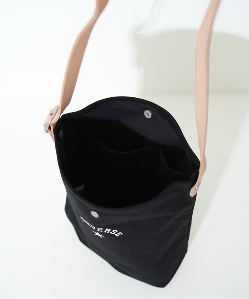 CONVERSE（コンバース）の「【CONVERSE/コンバース】CANVAS LEATHER SHOULBAG（ショルダーバッグ・レディース・オフホワイト/ベージュ/ブラック/ネイビー/グレー・FREE）」の11枚目の写真