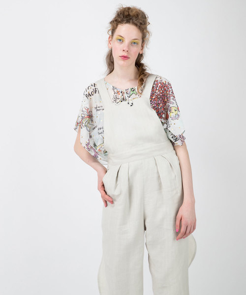 ツモリチサト海洋生物ブラウス白 TSUMORI CHISATO（ツモリチサト）の「海洋生物コットン（シャツ
