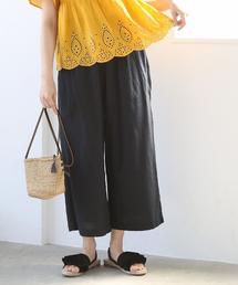 coen | ボイル8分丈ワイドパンツ(その他パンツ)