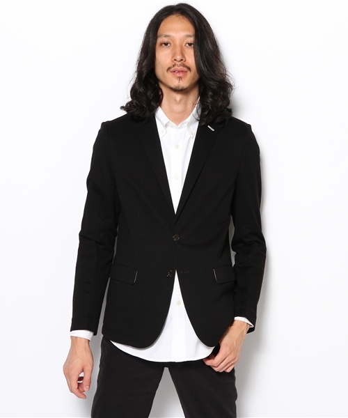 BEAUTY&YOUTH UNITED ARROWS（ビューティーアンドユースユナイテッドアローズ）の「BY ラッセル シルケット カット ジャケット◆（テーラードジャケット・メンズ・グレー/ネイビー/ブラック・SMALL/MEDIUM/LARGE/X-LARGE）」の2枚目の写真