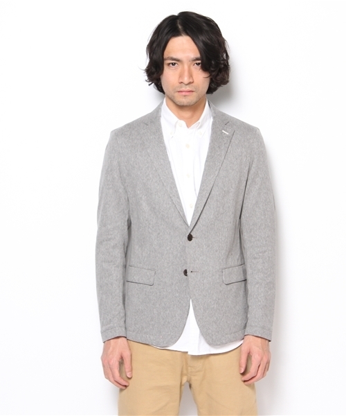 BEAUTY&YOUTH UNITED ARROWS（ビューティーアンドユースユナイテッドアローズ）の「BY ラッセル シルケット カット ジャケット◆（テーラードジャケット・メンズ・グレー/ネイビー/ブラック・SMALL/MEDIUM/LARGE/X-LARGE）」の4枚目の写真