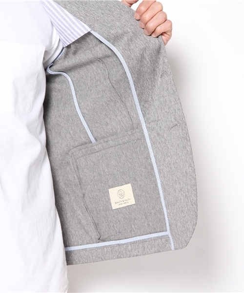 BEAUTY&YOUTH UNITED ARROWS（ビューティーアンドユースユナイテッドアローズ）の「BY ラッセル シルケット カット ジャケット◆（テーラードジャケット・メンズ・グレー/ネイビー/ブラック・SMALL/MEDIUM/LARGE/X-LARGE）」の11枚目の写真
