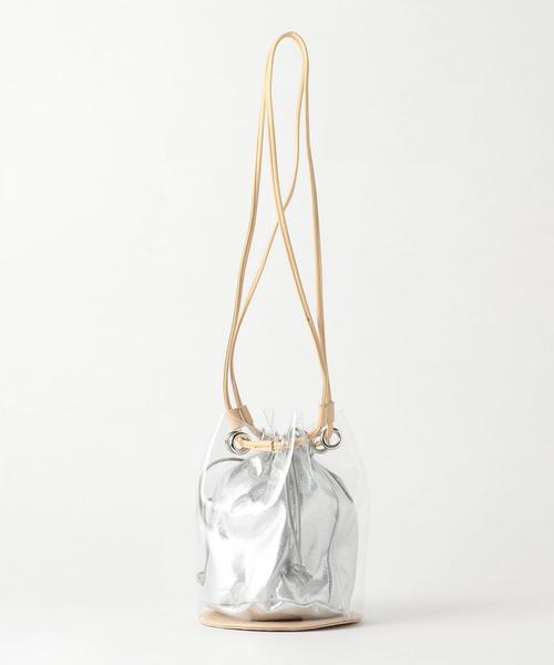 BEAUTY&YOUTH UNITED ARROWS(ビューティーアンドユースユナイテッドアローズ)の「BY PVC ミニドローストバッグ -2WAY-¨ о(ショルダーバッグ・レディース・ホワイト/ブラック/ブラウン・FREE)」の7枚目の写真