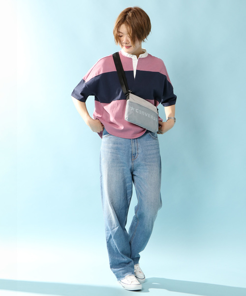 CONVERSE（コンバース）の「【CONVERSE】コンバース クラシック サコッシュ（ショルダーバッグ・レディース・グレー/ブラック/ダークオリーブ/ロイヤルブルー・ONESIZE）」の12枚目の写真