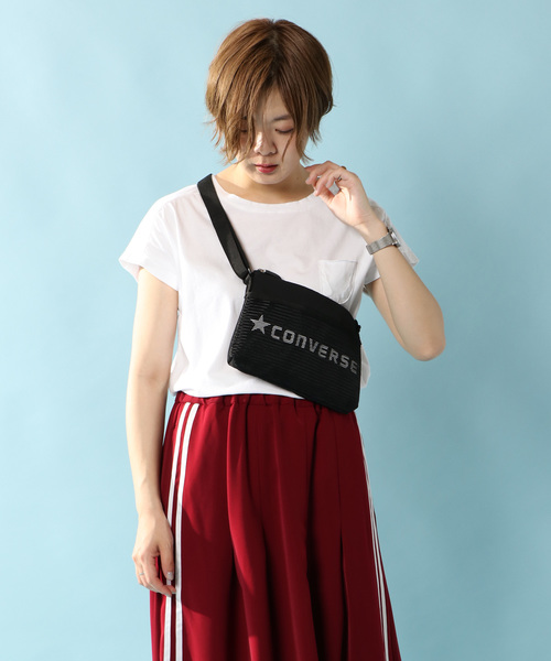 CONVERSE（コンバース）の「【CONVERSE】コンバース クラシック サコッシュ（ショルダーバッグ・レディース・グレー/ブラック/ダークオリーブ/ロイヤルブルー・ONESIZE）」の10枚目の写真