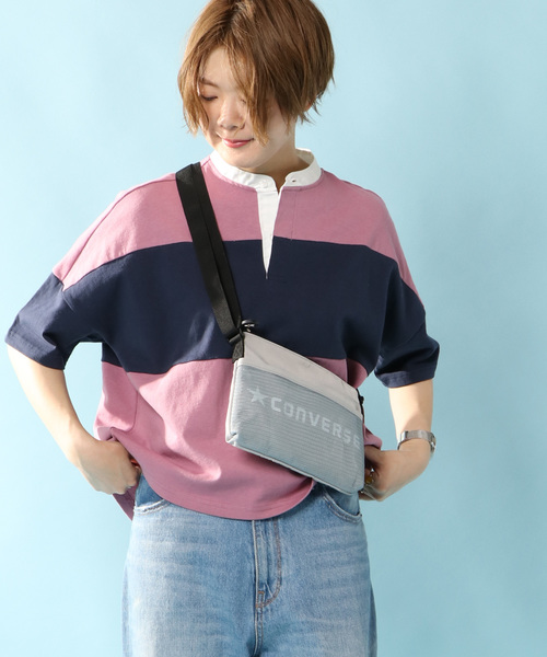 CONVERSE（コンバース）の「【CONVERSE】コンバース クラシック サコッシュ（ショルダーバッグ・レディース・グレー/ブラック/ダークオリーブ/ロイヤルブルー・ONESIZE）」の13枚目の写真