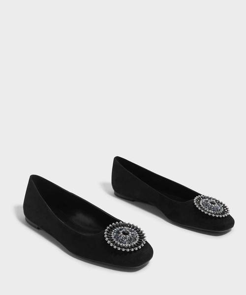 CHARLES & KEITH(チャールズ & キース)の「エンベリッシュポインテッドバレリーナ / EMBELLISHED POINTED BALLERINAS(バレエシューズ・レディース・ブラック/ブルー/バーガンディー・22.5cm/23cm/23.5cm/24.5cm/25cm/25.5cm)」の5枚目の写真