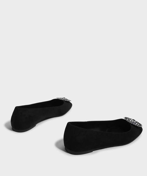CHARLES & KEITH(チャールズ & キース)の「エンベリッシュポインテッドバレリーナ / EMBELLISHED POINTED BALLERINAS(バレエシューズ・レディース・ブラック/ブルー/バーガンディー・22.5cm/23cm/23.5cm/24.5cm/25cm/25.5cm)」の6枚目の写真